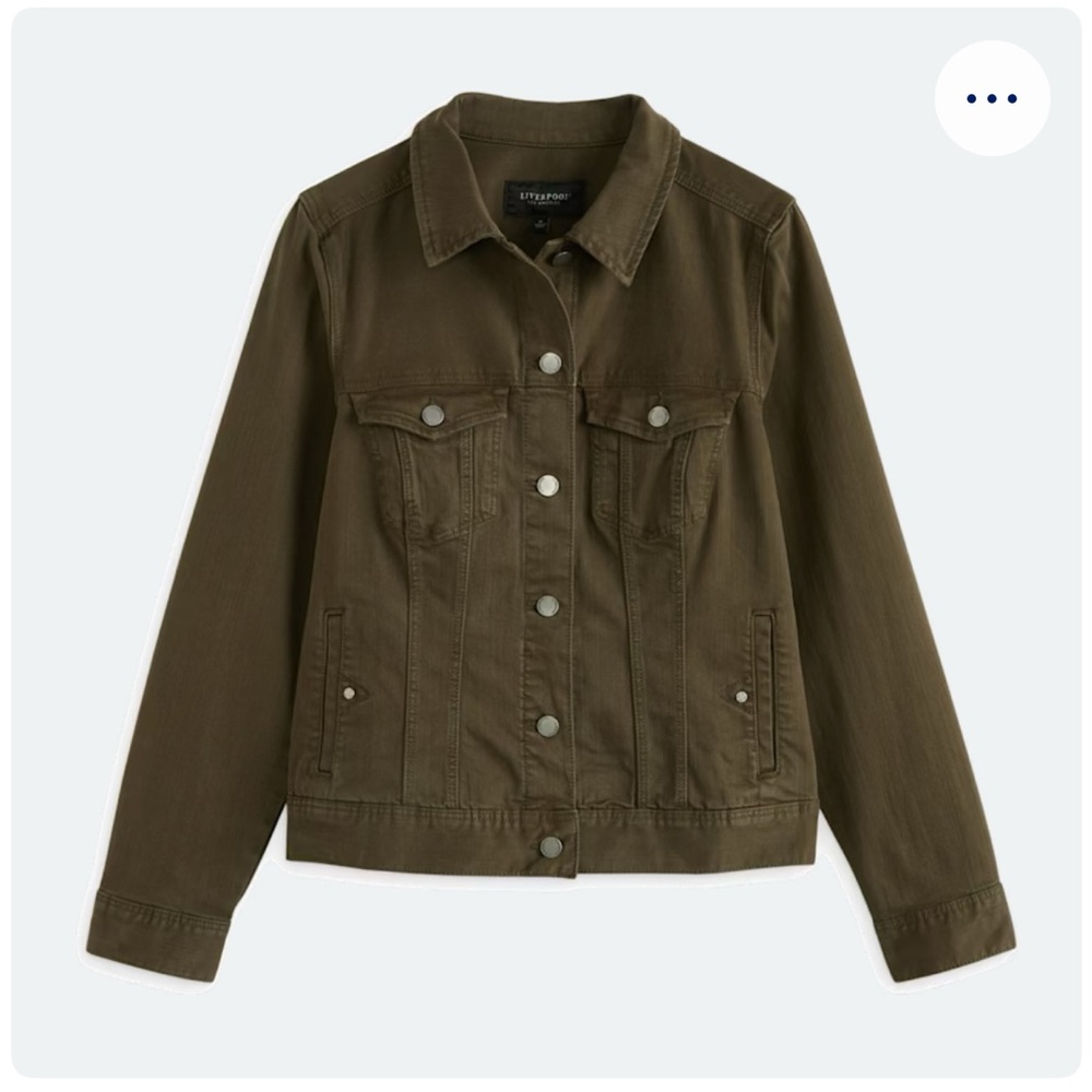 Liverpool Green Jean Jacket Classic Style